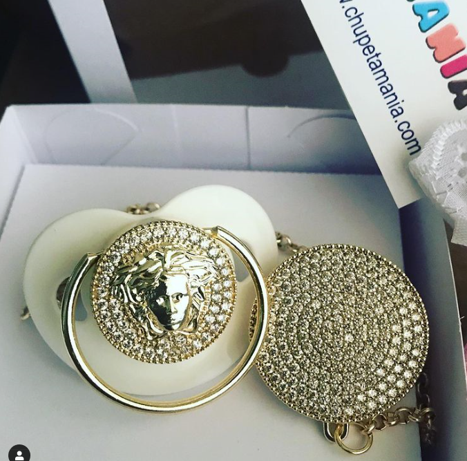 Versace pacifier hot sale